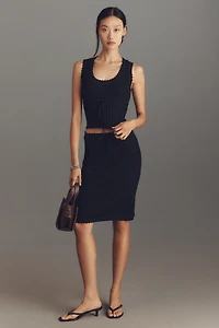 Reformation Erin Cotton Sweater Tank & Skirt Set