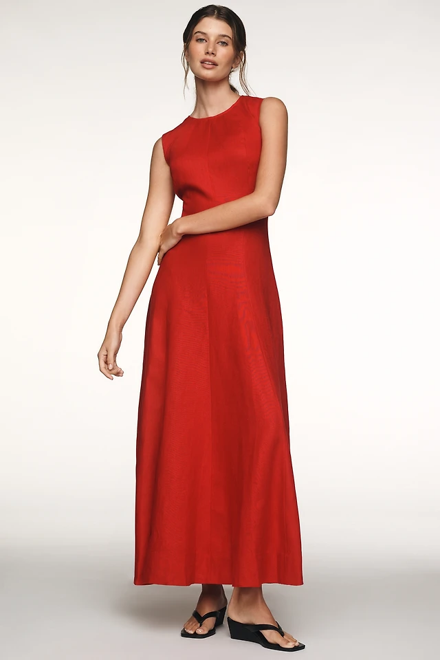 Banana Republic Silk-Linen Maxi Dress | The Summit