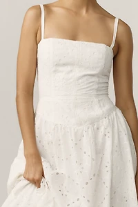 Reformation Katarin Eyelet Midi Dress
