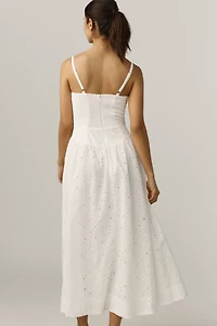 Reformation Katarin Eyelet Midi Dress