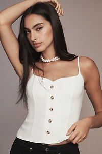 Reformation Danika Buttondown Tank Top