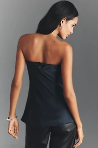 Reformation Sienna Satin Scarf Top