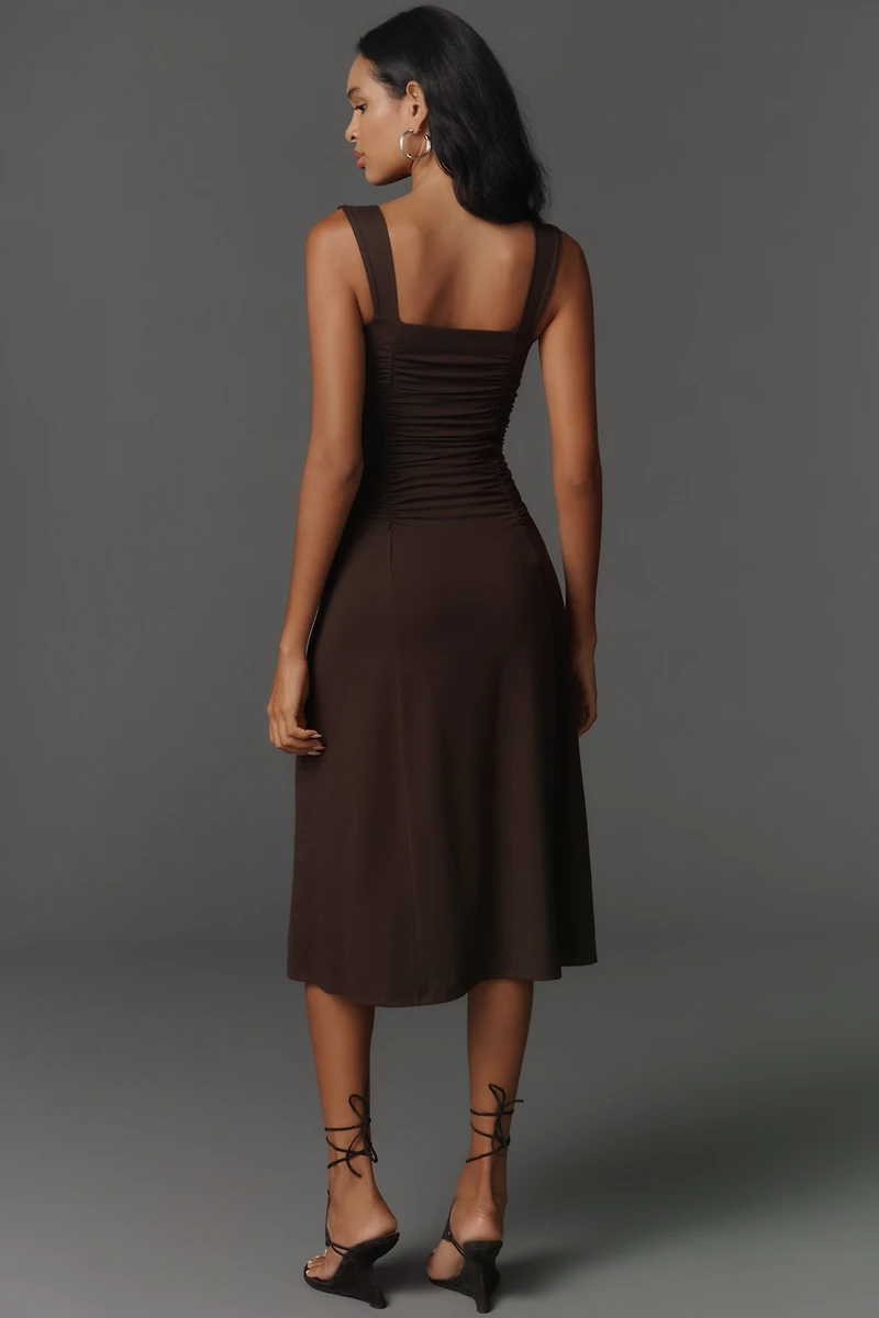 Reformation Suvi Sweetheart Knit Midi Dress
