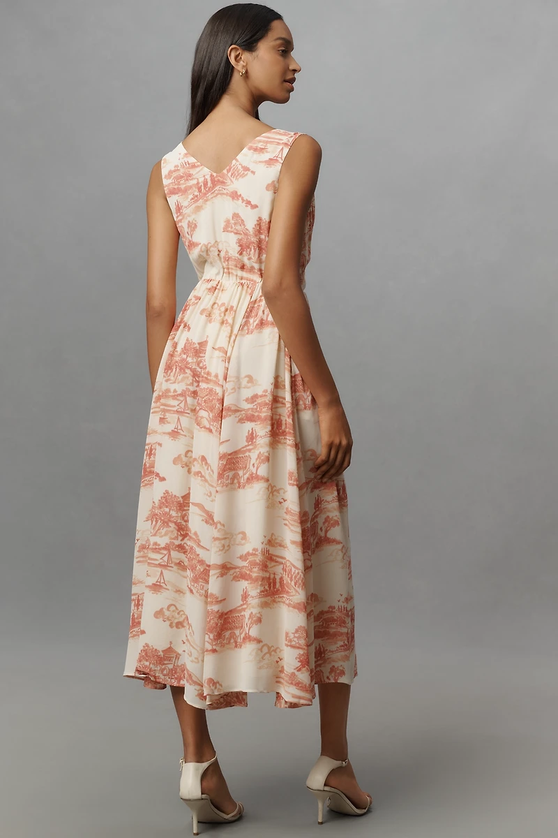 Reformation Farah Sleeveless V-Neck Midi Dress