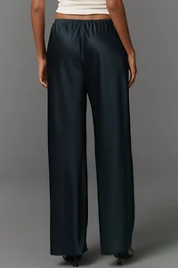 Reformation Gale Satin Mid-Rise Bias Pants