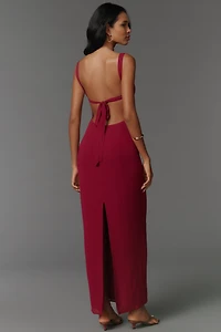 Reformation Chime Open-Back Maxi Dress