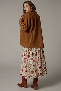 Reformation Veda Lincoln Suede Shirt Jacket