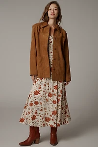 Reformation Veda Lincoln Suede Shirt Jacket