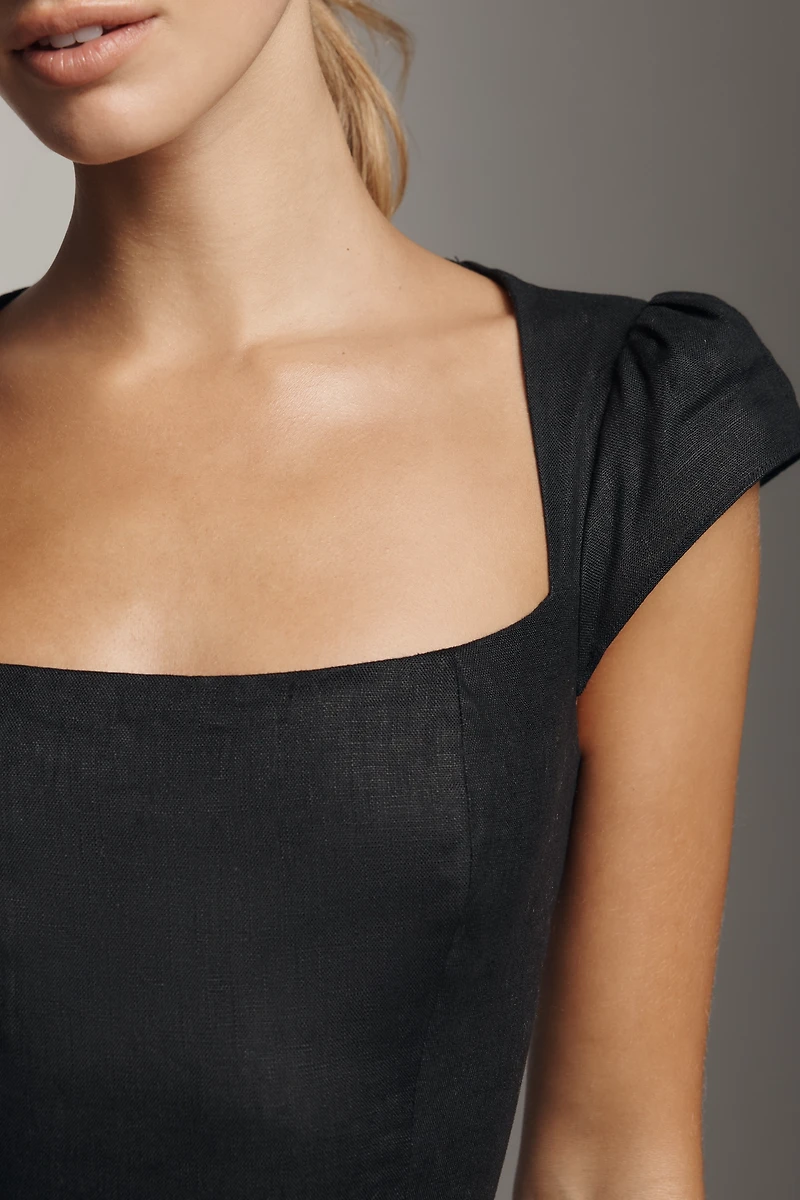 Reformation Oaklyn Linen Mini Dress