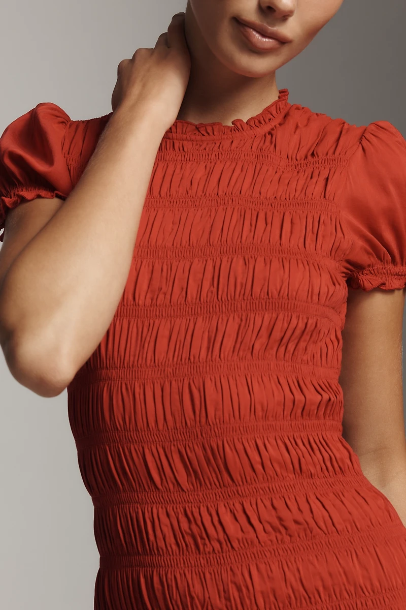 Reformation Kiria Smocked Midi Dress