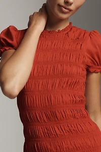 Reformation Kiria Smocked Midi Dress