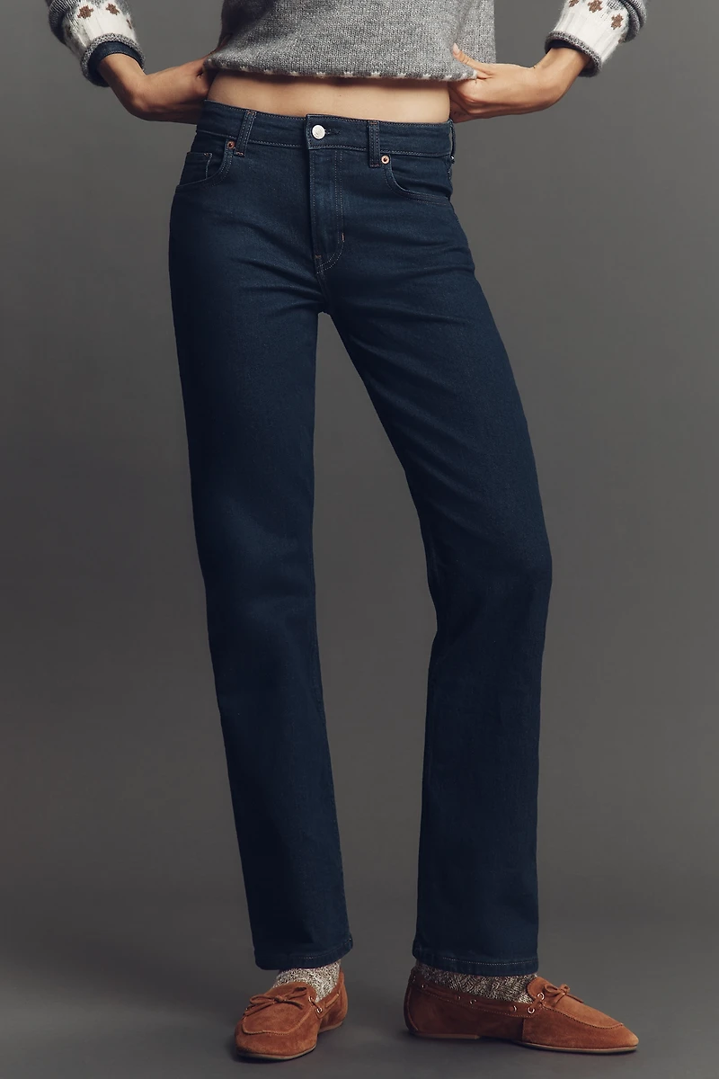 Reformation Elton Mid-Rise Straight-Leg Jeans