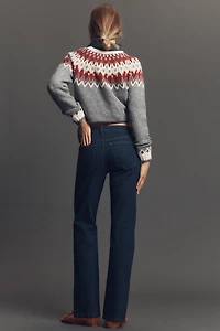 Reformation Elton Mid-Rise Straight-Leg Jeans