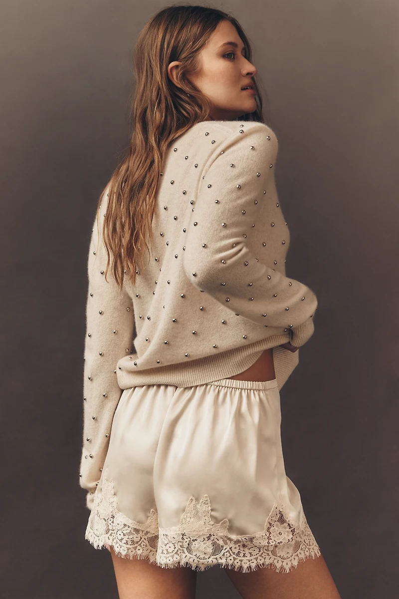 Reformation Fern Satin Shorts