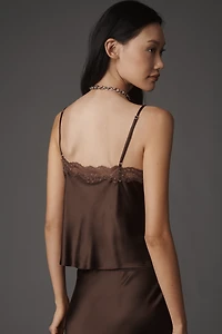 Reformation Teddy Silk Tank Top