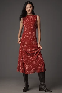 Reformation Prescott Boat-Neck Maxi Dress