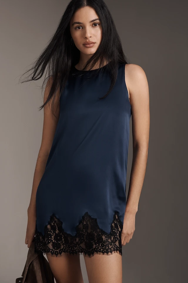 aviana denim mini dress Reformation Aviana Denim Mini Dress - Blue