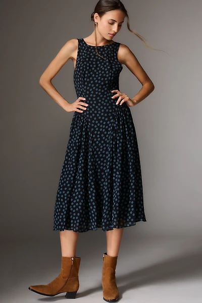 Reformation Anelis Sleeveless A-Line Midi Dress