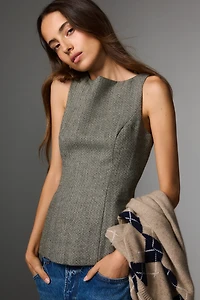 Reformation Nolyn Sleeveless Wool Blend Top