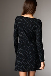 Reformation Maisie Long-Sleeve Knit Mini Dress