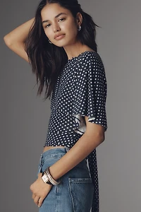 Reformation Avery Knit Tie-Back Top