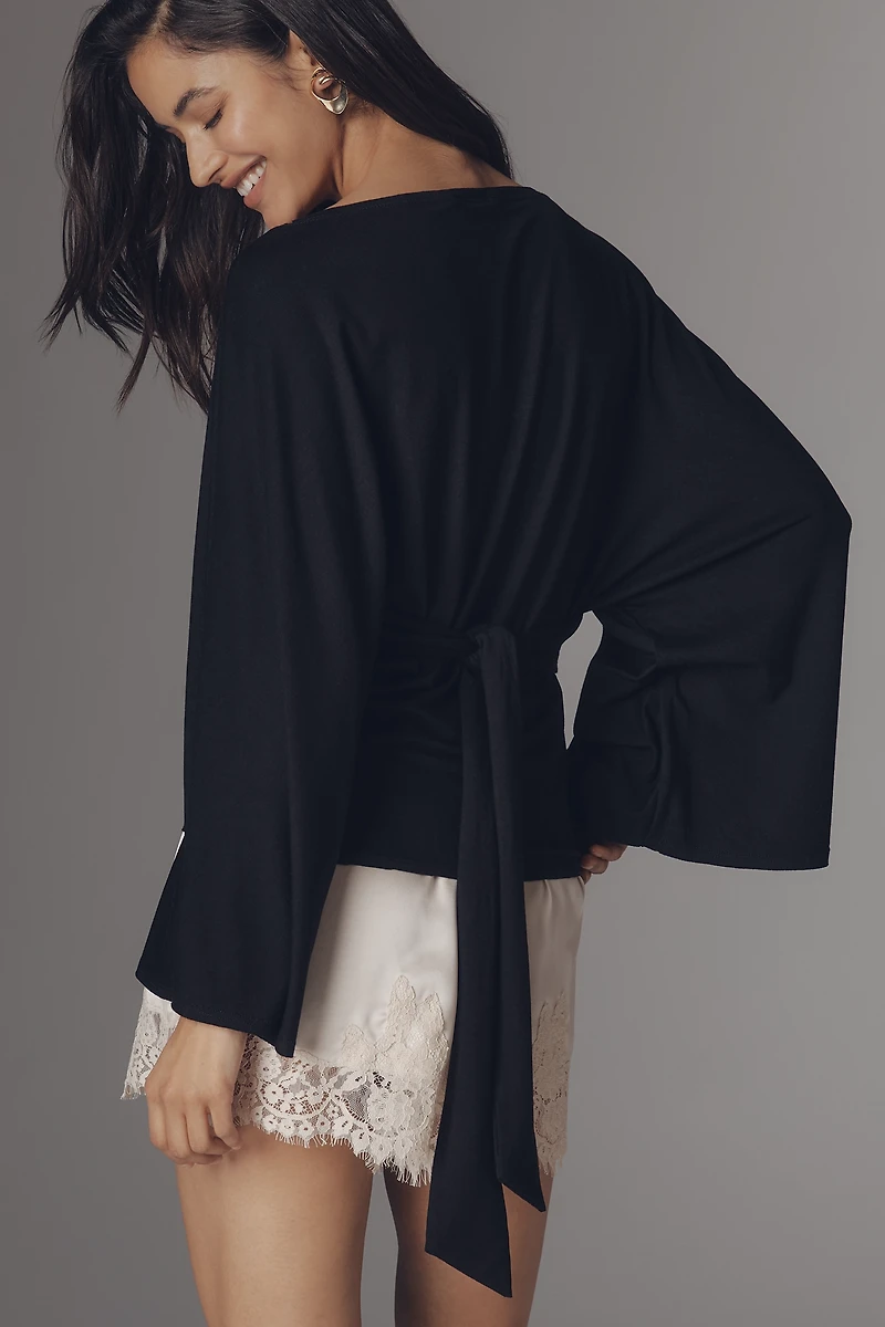 Reformation Avery Knit Tie-Back Top