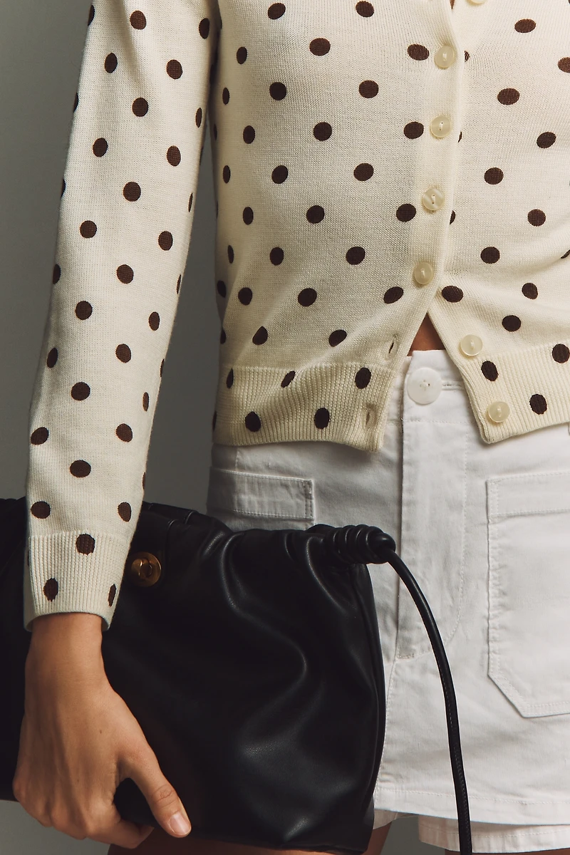 Reformation Bernadette Crop Cardigan Sweater