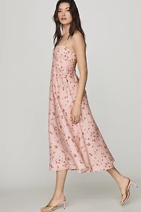 Reformation Monette Strapless Midi Dress