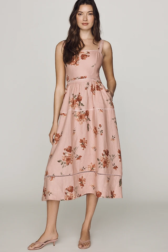 lovaan phillipa linen midi dress Lovaan Phillipa Linen Midi Dress