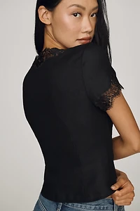 Reformation Brynn 100% Linen Top