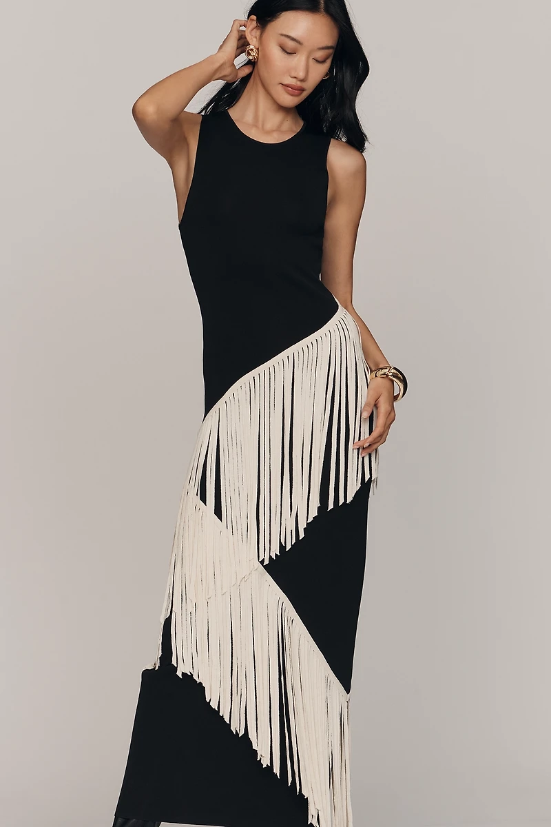 SIMONMILLER Spiral Knit Maxi Dress