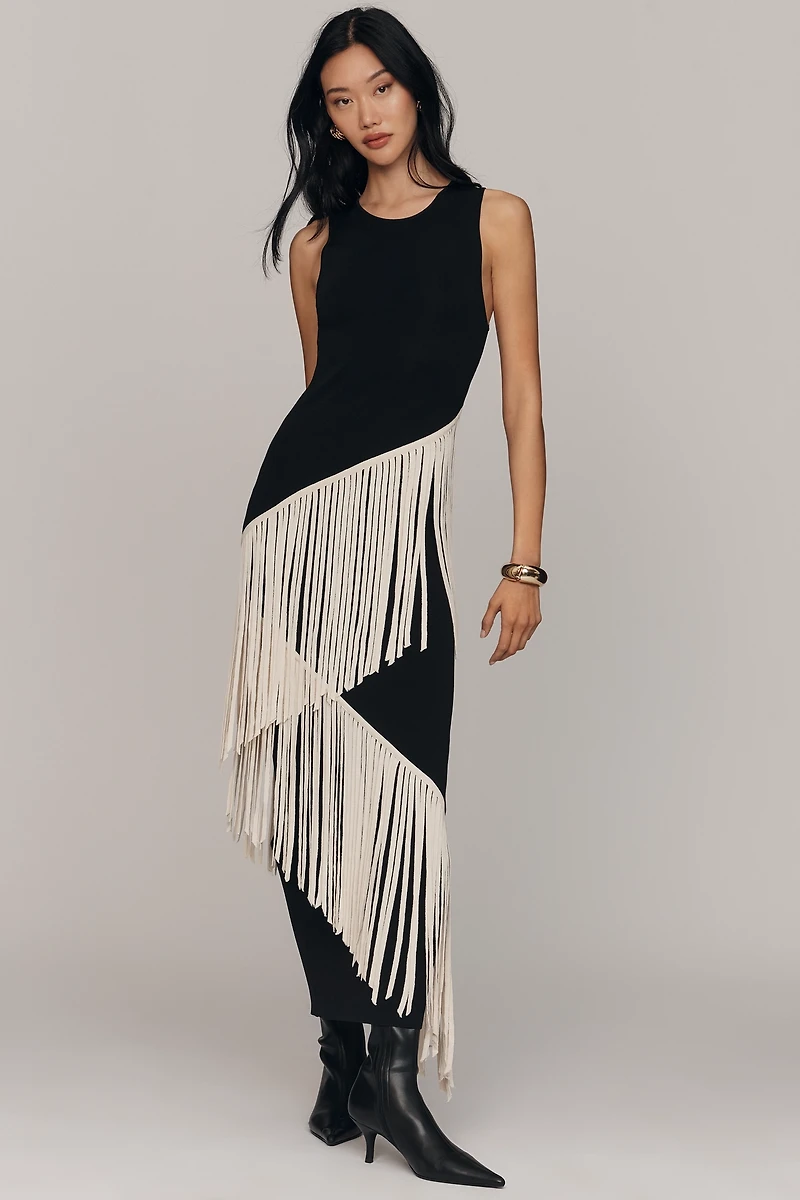 SIMONMILLER Spiral Knit Maxi Dress