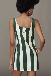 SIMONMILLER Sahara Striped Denim Mini Dress