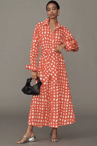 SIMONMILLER Loch Poplin Maxi Dress