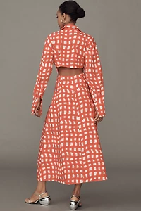 SIMONMILLER Loch Poplin Maxi Dress
