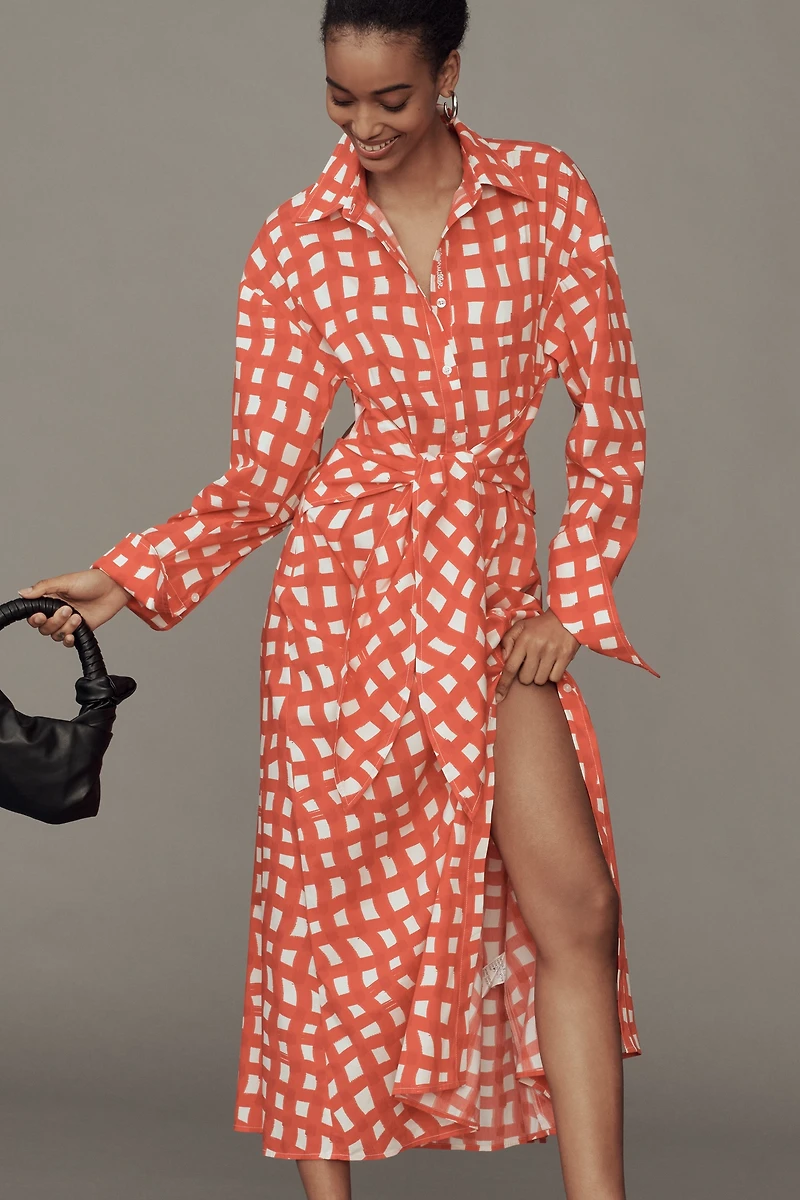 SIMONMILLER Loch Poplin Maxi Dress