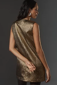 SIMONMILLER Fountain Metallic Mini Dress