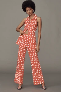 SIMONMILLER Pia Poplin Mid-Rise Wide-Leg Pants
