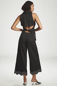 SIMONMILLER Wavy Crop Wide-Leg Pants