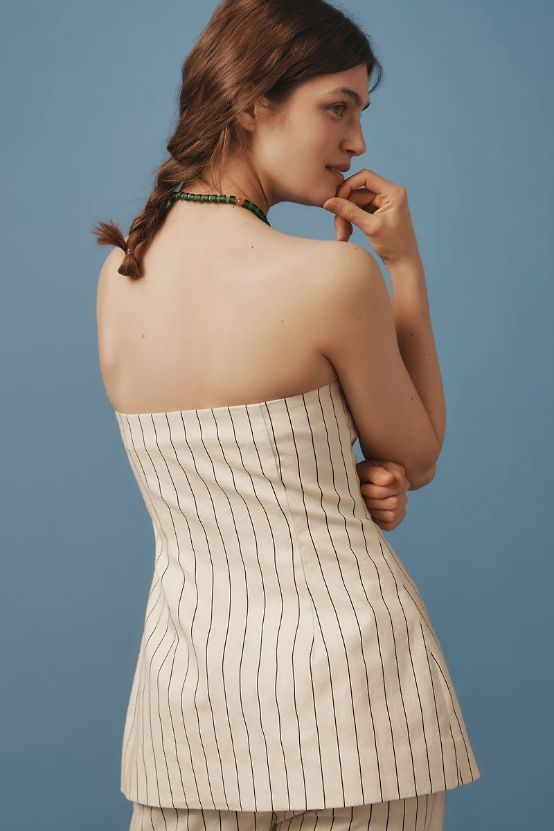 Simon Miller Mori Linen Strapless Top