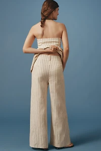SIMONMILLER Bloo Linen Blend High-Rise Wide-Leg Pants