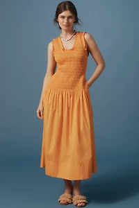SIMONMILLER Zini Poplin Midi Dress