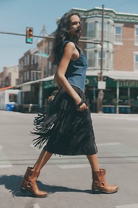 SIMONMILLER Zaza Knit Fringe Skirt