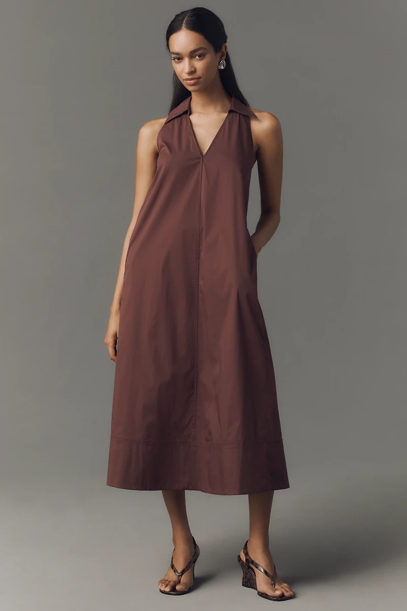 SIMONMILLER Nava Poplin Midi Dress