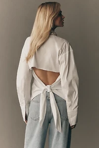 SIMONMILLER Loch Poplin Buttondown Blouse