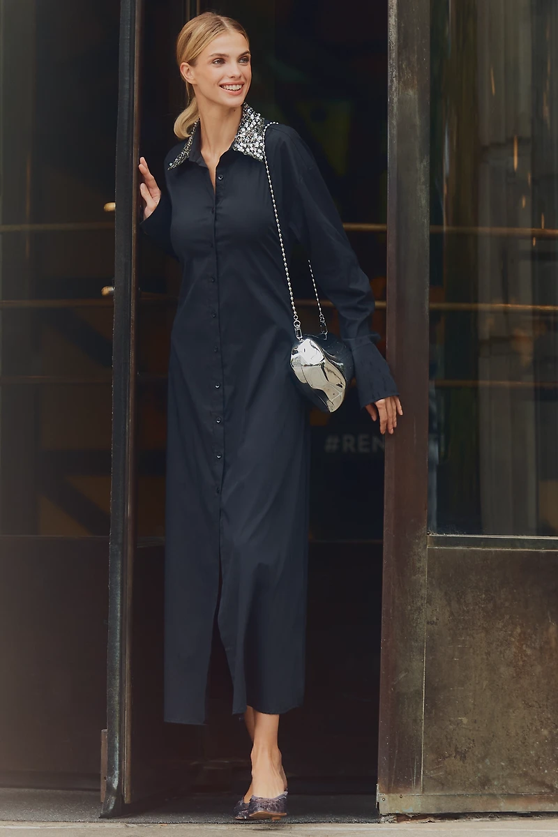 SIMONMILLER Loch Poplin Maxi Dress