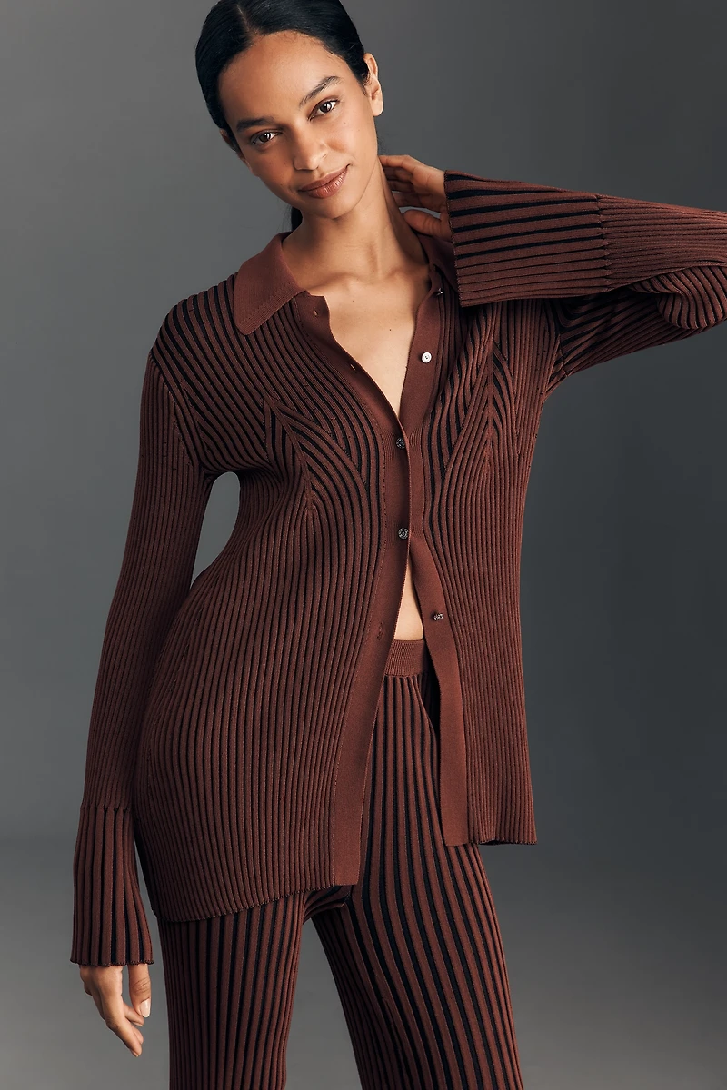 SIMONMILLER Palo Ribbed Knit Top