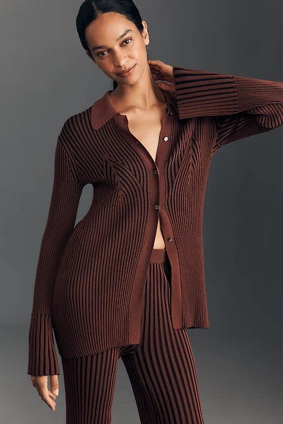 SIMONMILLER Palo Ribbed Knit Top