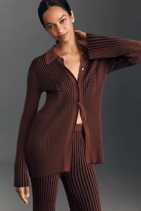 SIMONMILLER Palo Ribbed Knit Top