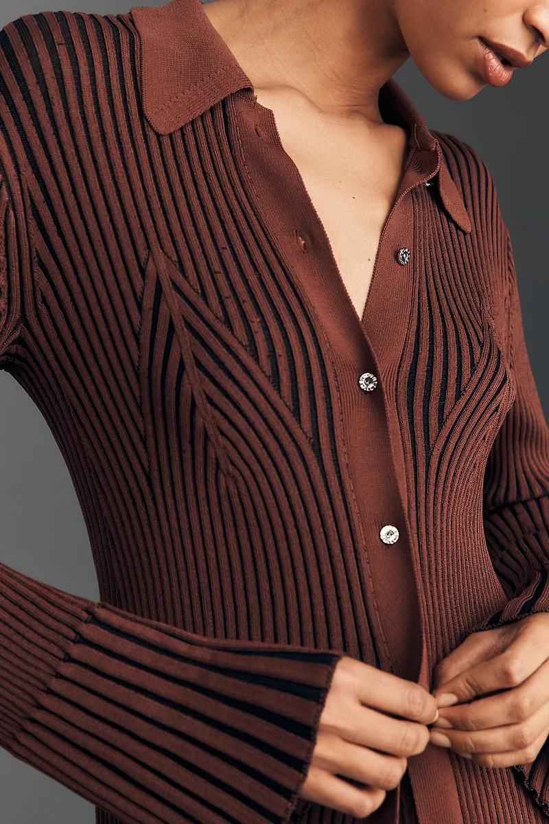 SIMONMILLER Palo Ribbed Knit Top